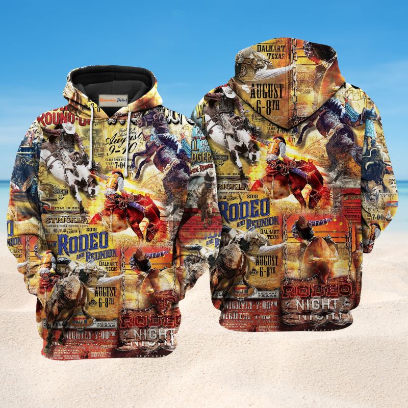 Rodeo Life Quote Art – 3D Hoodie