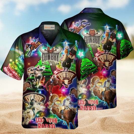 Rodeo Cowboy Merry Christmas – Hawaiian Shirt