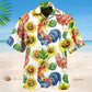 Rooster And Hen Sunflower Style – Hawaiian Shirt