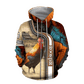 Rooster Beautiful Peace Farm - 3D Hoodie2