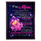 Rose To My Mother Her Daughter 50 x 60 Inch Flannel Blanket For Cozy Bedroom And Sofa Decor