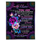 Rose Beloved Mother Message 50 x 60 Inch Flannel Blanket For Cozy Bedroom And Sofa Decor