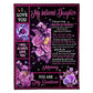 Rose Comforting Home Message Daughter Gift 50 x 60 Inch Flannel Blanket For Cozy Bedroom And Sofa Decor