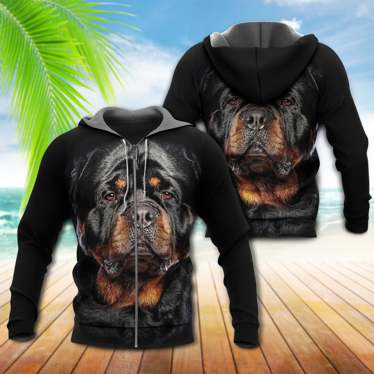 Rottweiler Dog Is My Friend - 3D Hoodie