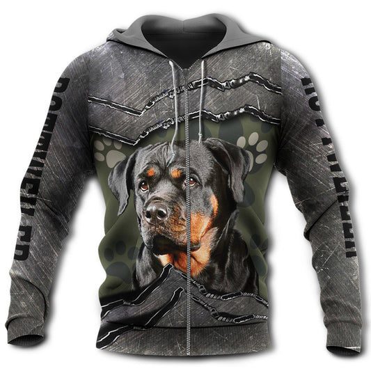 Rottweiler Dog My Friend Style - 3D Hoodie