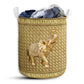 Elephant Royal Yellow Style - Laundry basket - Owls Matrix LTD