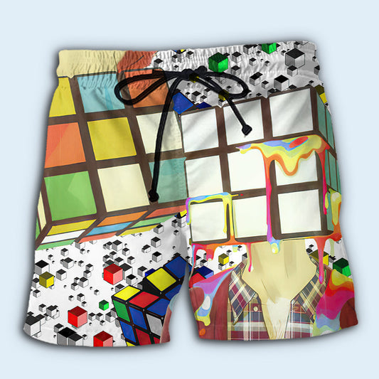 Rubik Basic Color Block Style – Beach Short