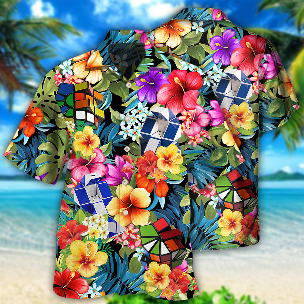Rubik Snake Puzzle Tropical Style - Hawaiian Shirt