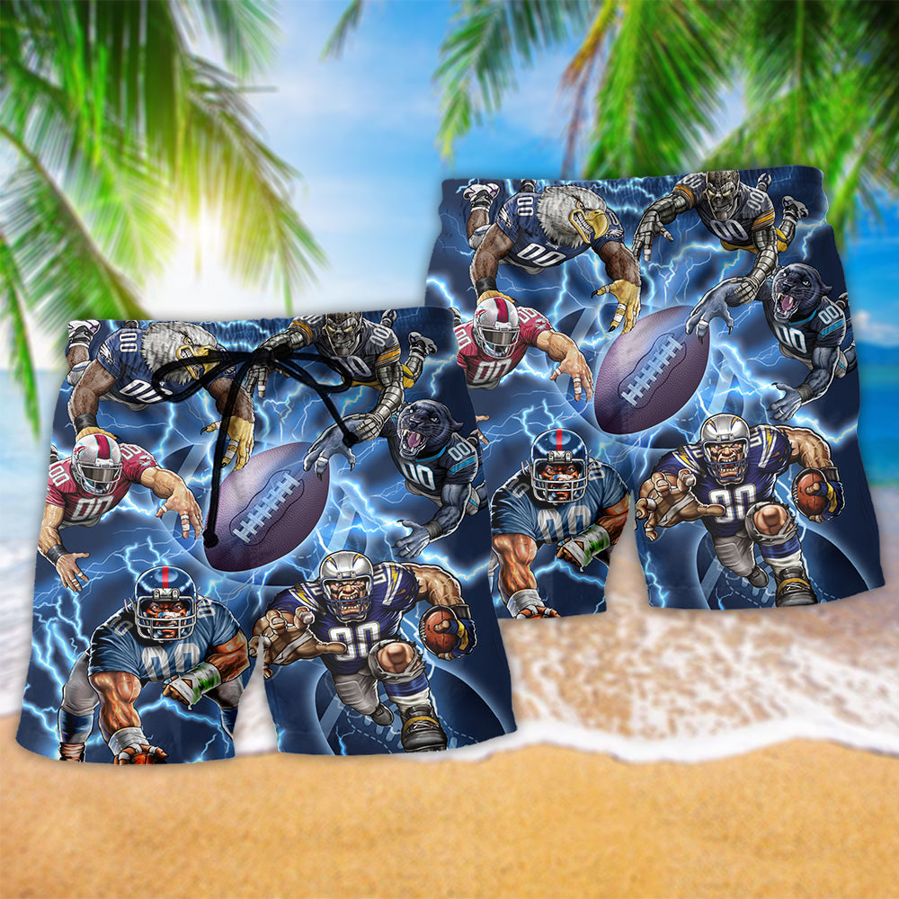 Rugby Lightning Sports Energy Art – Beach Short