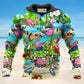 Running Flamingos Colorful Style - 3D Hoodie