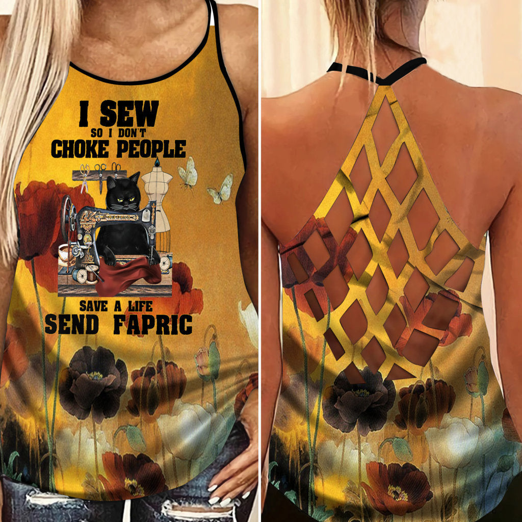 Sewing Is My Life 1 – Hollow Tank Top