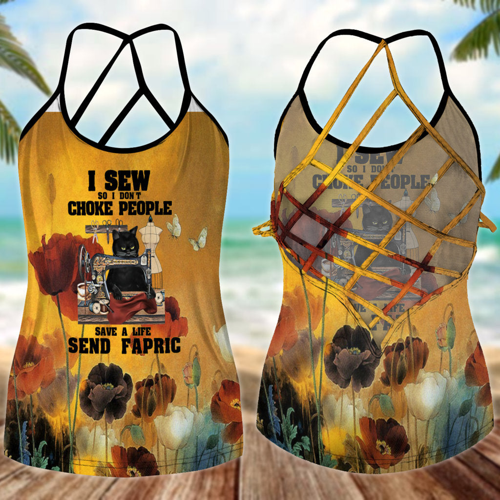 Sewing Is My Life 1 – Hollow Tank Top