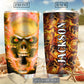 Skull Hot Fire Personalized 20 Oz Tumbler For Hot Cold Drinks And Travel