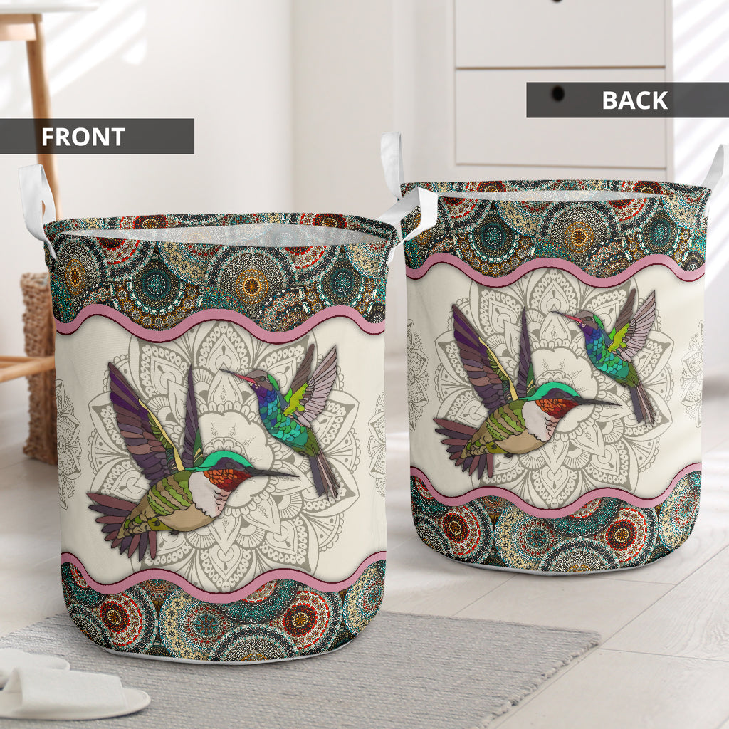 Bird mandala - Laundry basket-Owls Matrix