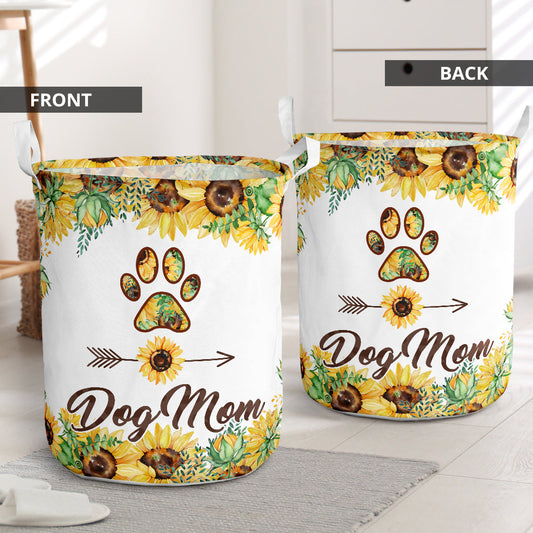 Dog mom sunflower- Laundry basket-Owls Matrix