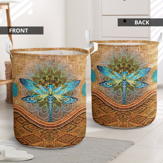 Dragonfly ratan ombre - Laundry basket-Owls Matrix