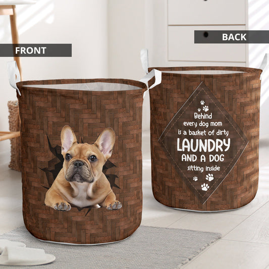 French bulldog mom - Laundry basket-Owls Matrix