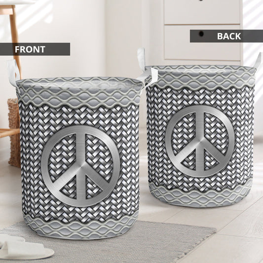 Beautiful hippie silver - Laundry basket-Owls Matrix