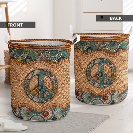 Hippie wicker mandala - Laundry basket-Owls Matrix