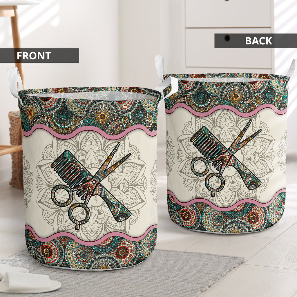 Hairstylist mandala - Laundry basket-Owls Matrix