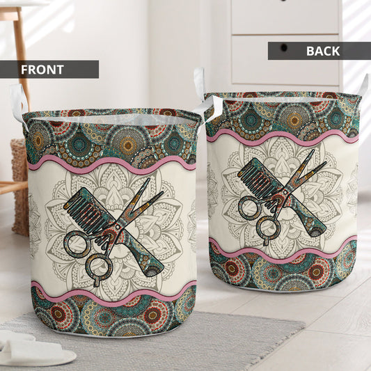 Hairstylist mandala - Laundry basket-Owls Matrix