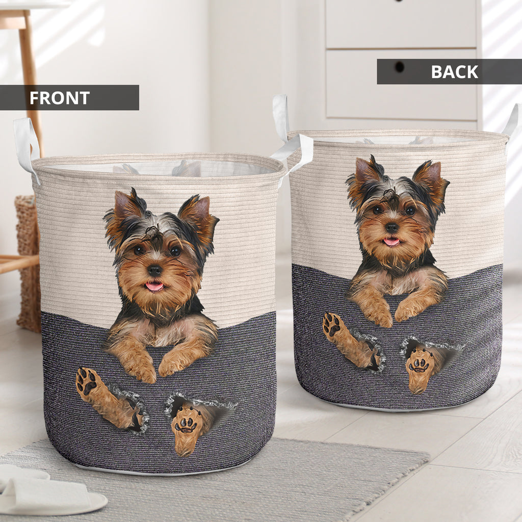 Beautifull yorkie hole- Laundry basket-Owls Matrix