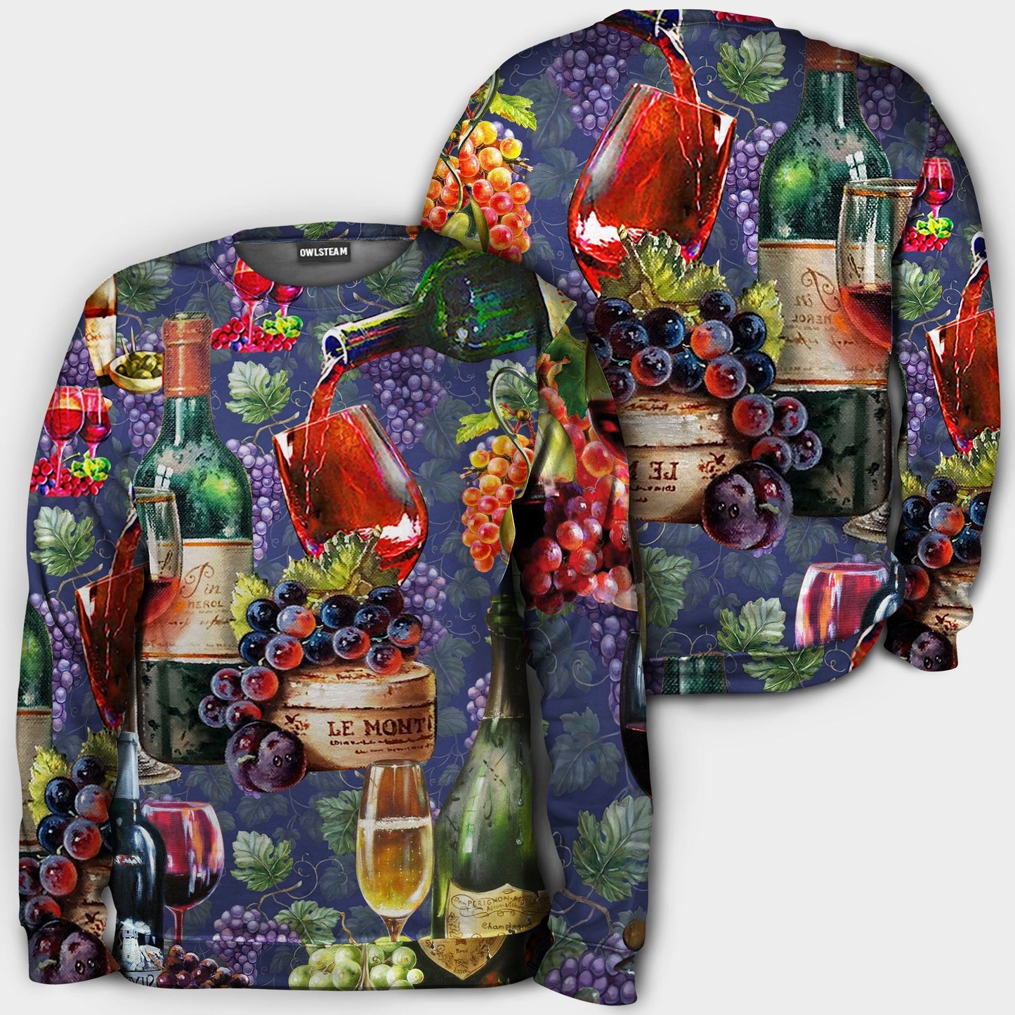 Wine Life Is Better With A Glass Of Wine So Cool - Hoodie - Owls Matrix LTD
