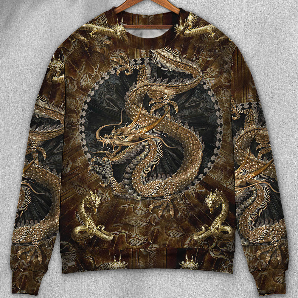 Colorful Dragon Love Life Art – Sweater - Ugly Christmas Sweater