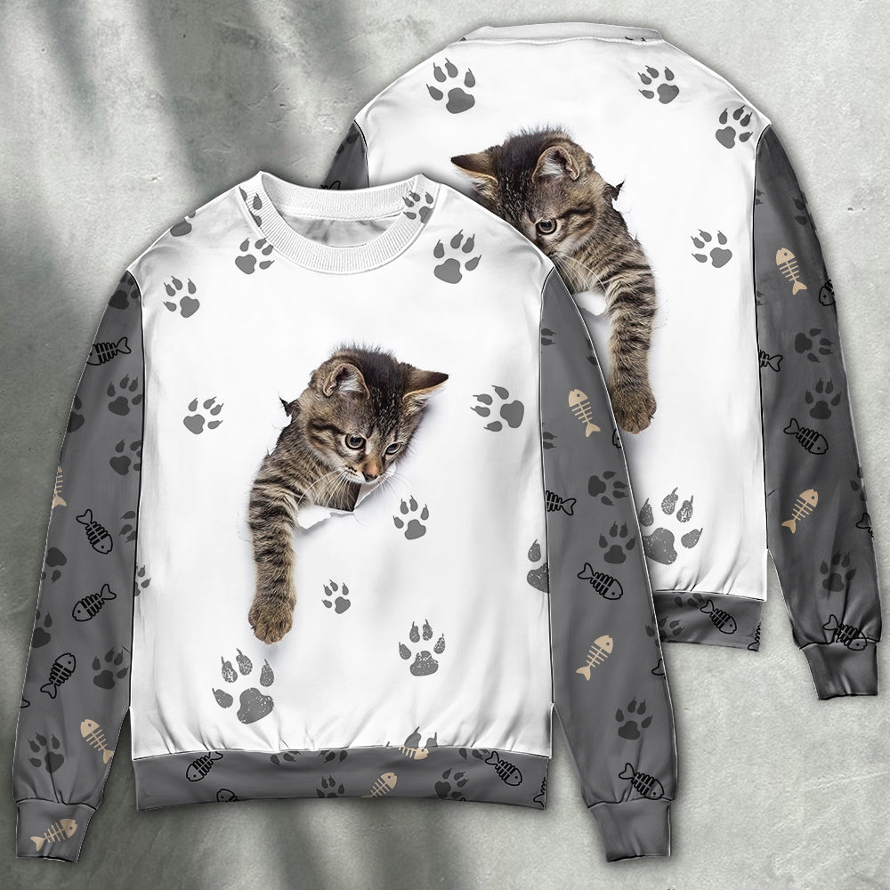 Little Baby Cat Soul Art – Sweater - Ugly Christmas Sweater