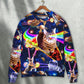 Space Cat Riding Food Galaxy Art – Sweater - Ugly Christmas Sweater