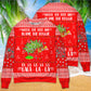 Cat Wrecks Tree Christmas Red Style – Sweater - Ugly Christmas Sweater