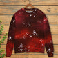 Music Notes Blurry Lights Dark Red – Sweater - Ugly Christmas Sweater