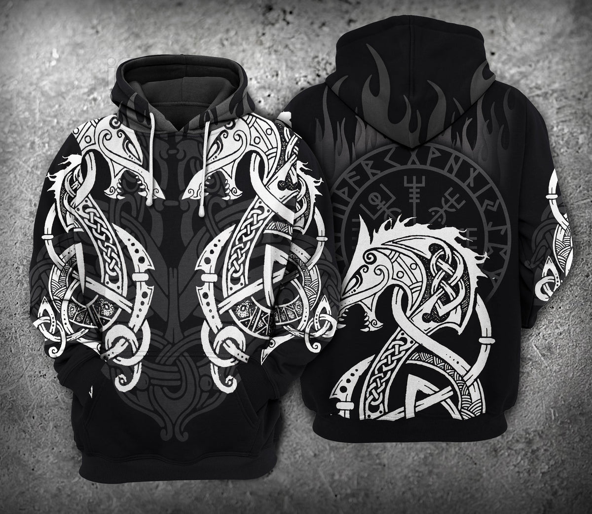 Double Dragon Fire Fantasy - 3D Hoodie
