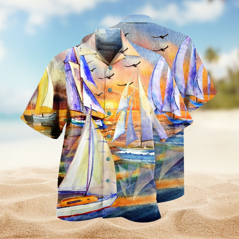 Sail Beach Sunset Limited Edition – Hawaiian Shirt