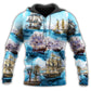Go To The Sea Sailing Quote Art – 3D Hoodie