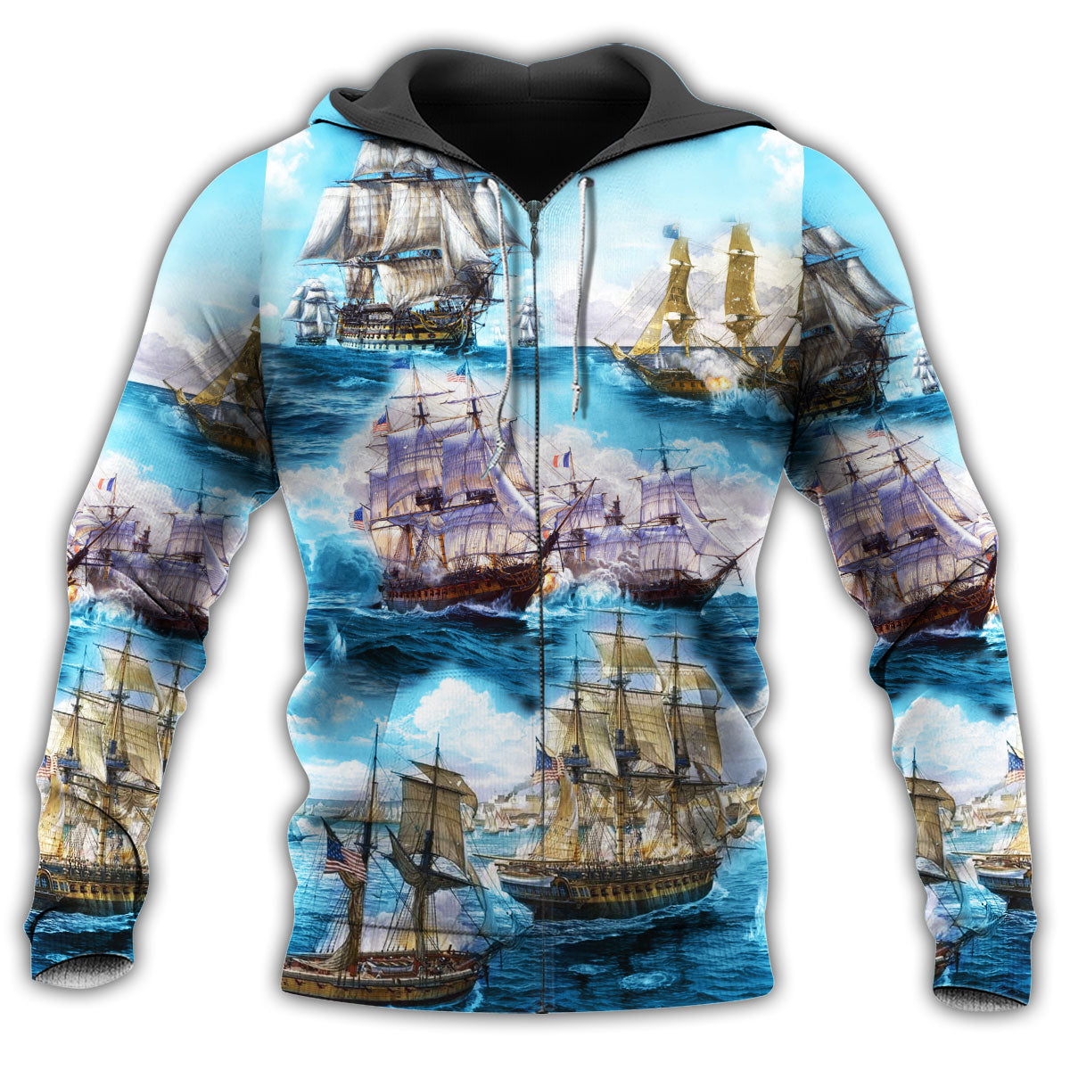 Go To The Sea Sailing Quote Art – 3D Hoodie