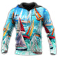 Raise The Sails Catch The Wind Quote Art – 3D Hoodie