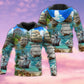 Sailing Ship In The Sea Art – 3D Hoodie