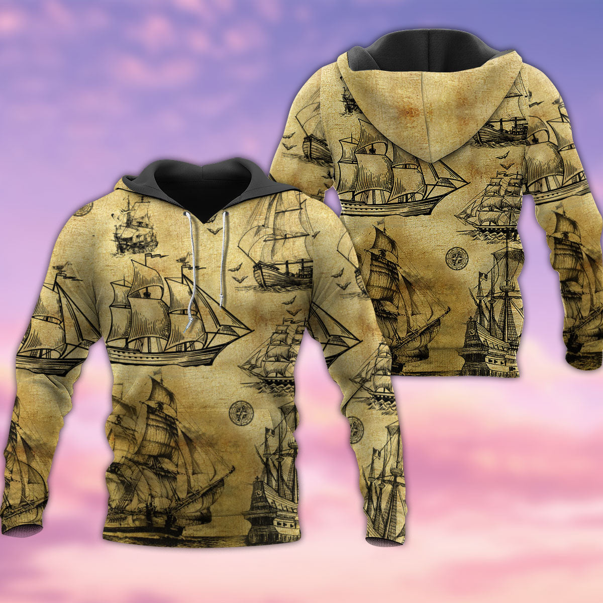 Vintage Sail Style - 3D Hoodie