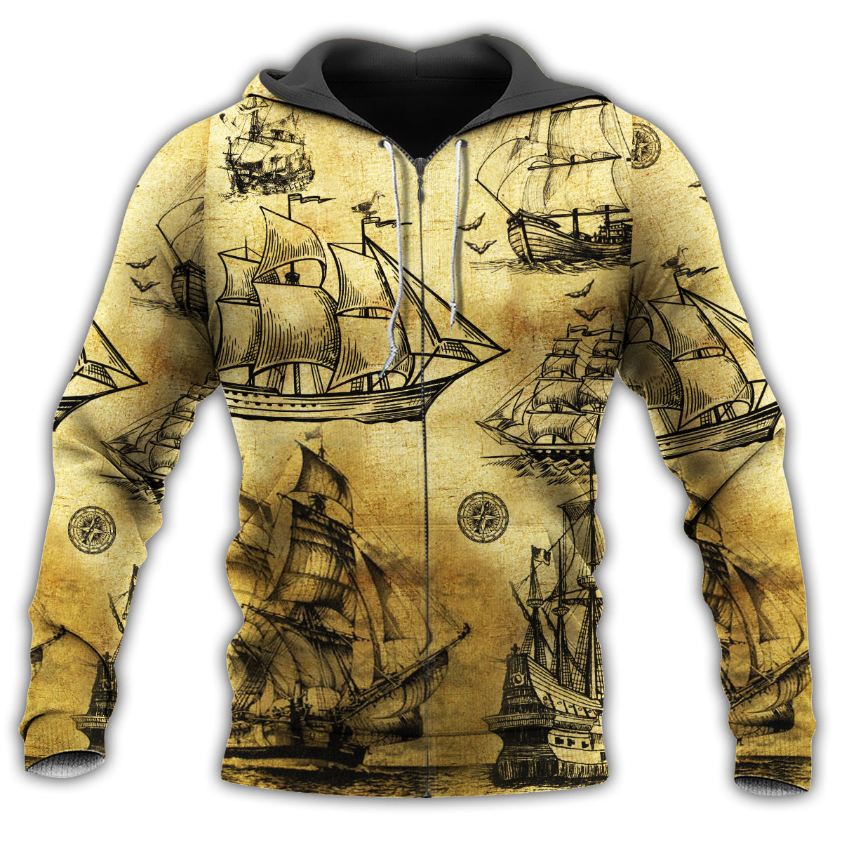 Vintage Sail Style - 3D Hoodie