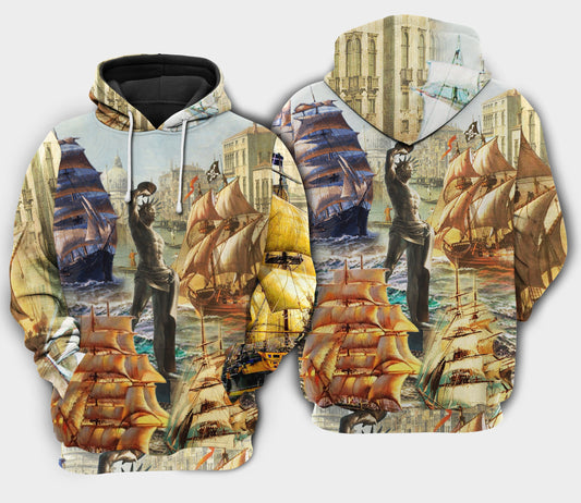 Sail Away Enjoy Your Own Quote Art – 3D Hoodie
