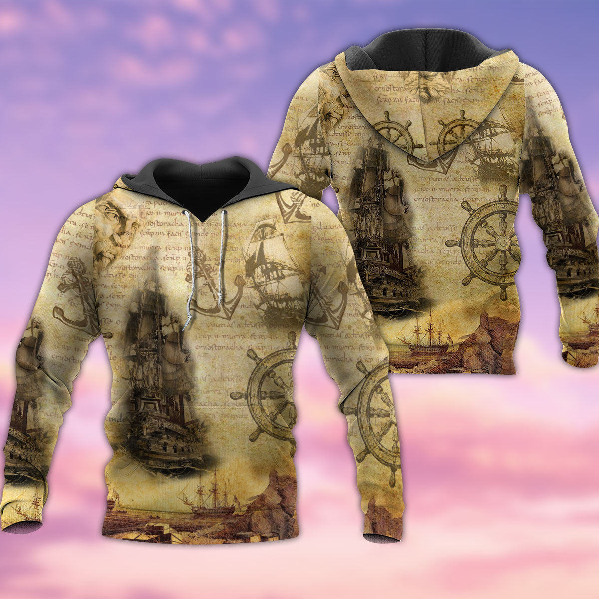 Sailing Ship Find Your Soul Art – 3D Hoodie