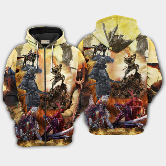 Samurai Duty And Honor Quote Art – 3D Hoodie