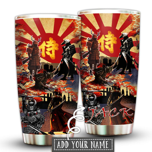 Samurai Life Personalized 20 Oz Tumbler For Coffee Travel And Daily Use