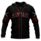 Samurai Black Red Personalized - 3D Hoodie