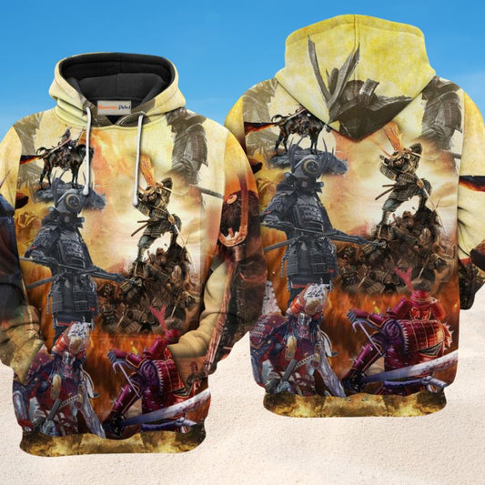 Samurai Honor Duty Quote - 3D Hoodie