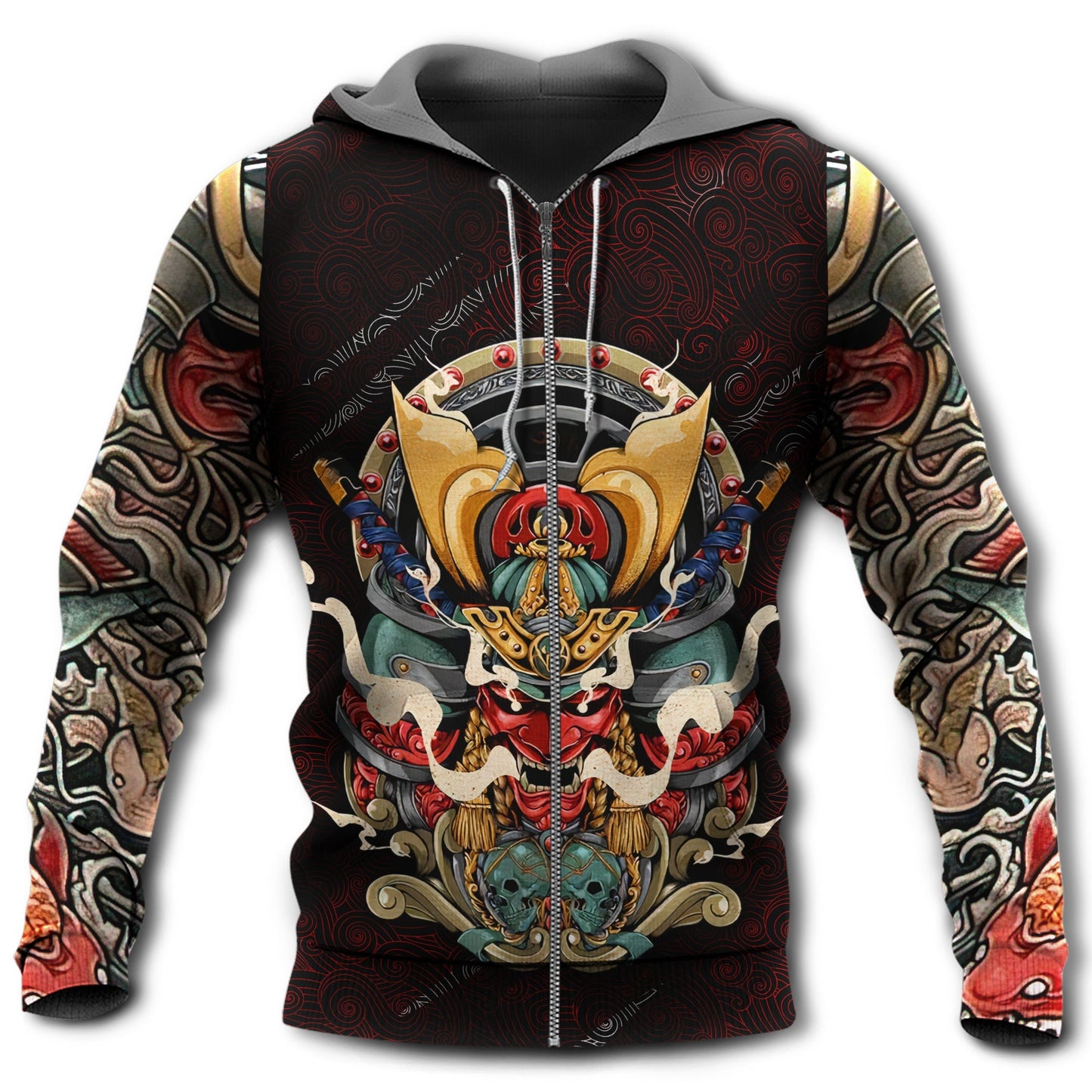 Samurai Japanese Tattoo Art - 3D Hoodie