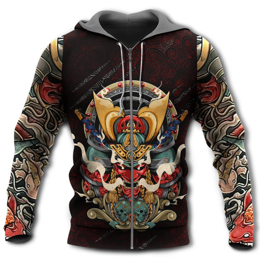 Samurai Japanese Tattoo Art - 3D Hoodie