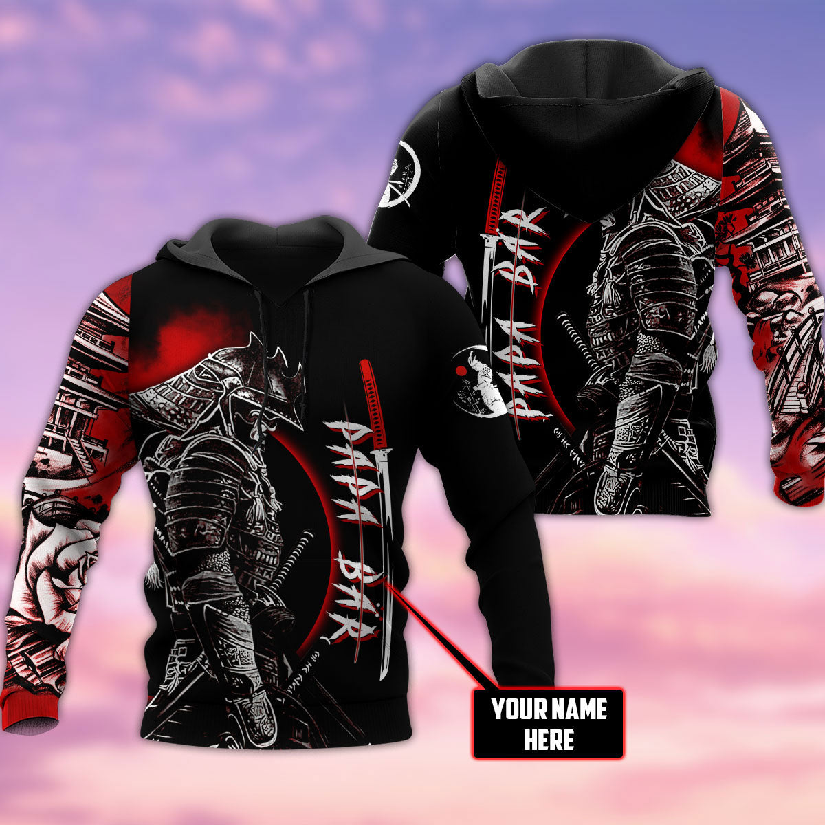 Samurai Tattoo Personalized - 3D Hoodie4