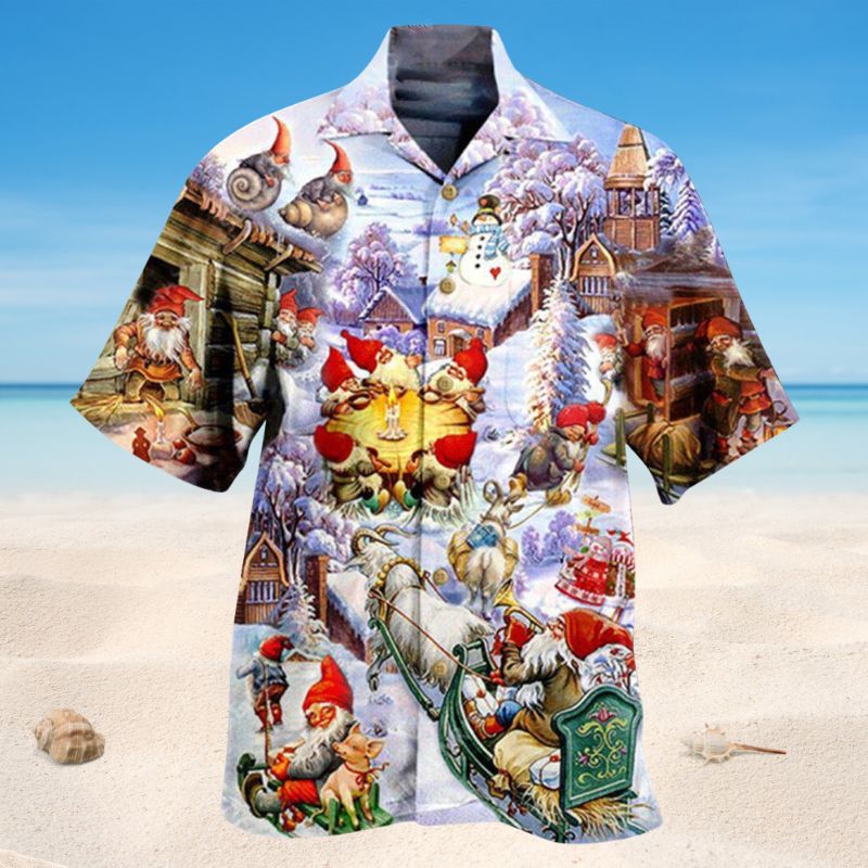 Santa Claus Gnomes Edition – Hawaiian Shirt